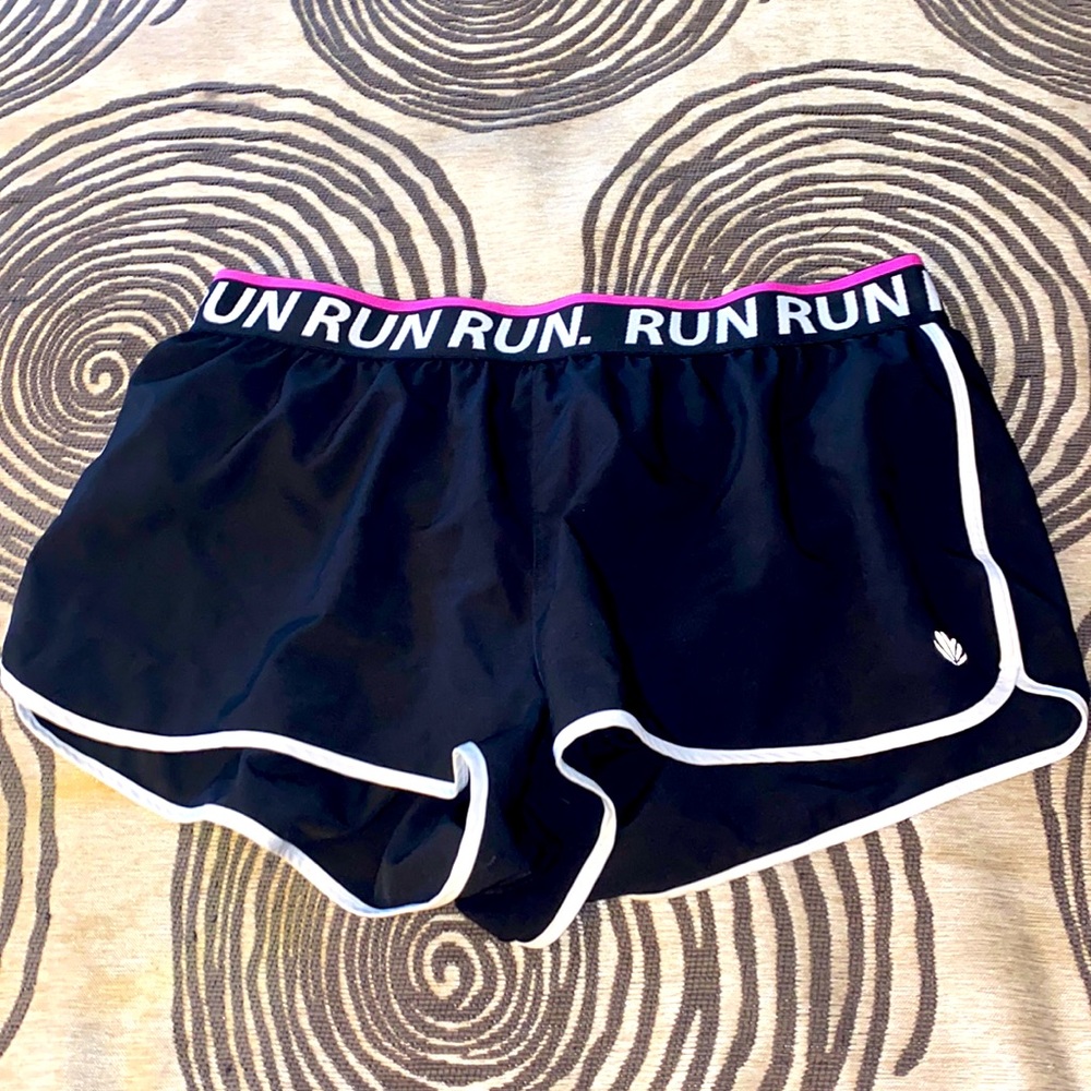 Black running althetic shorts